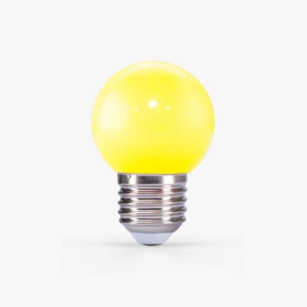 Bóng đèn LED BULB tròn 1W màu vàng A45Y/1W Rạng Đông